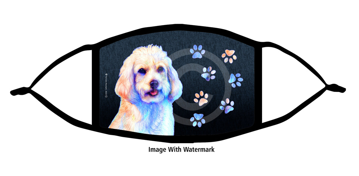 Cockapoo (White) Face Mask