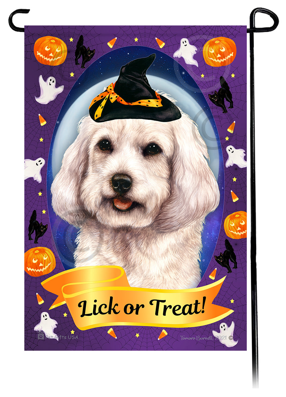 Cockapoo Halloween Howls - Garden Flag