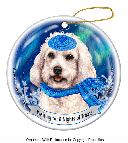 Cockapoo White Ornament
