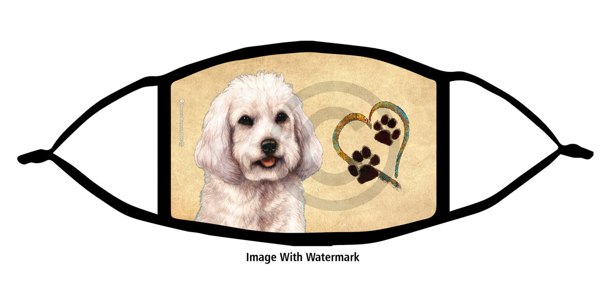 Cockapoo (White) Face Mask