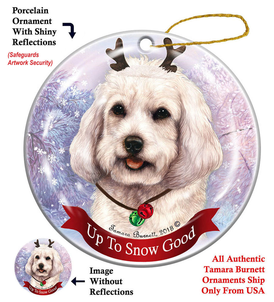Cockapoo White Ornament