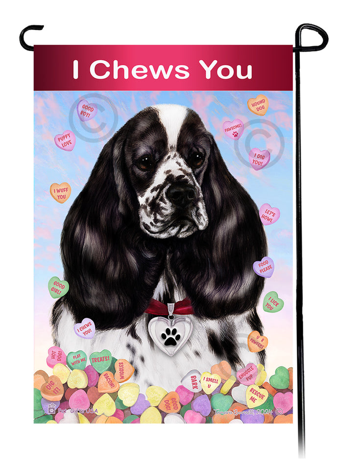 Cocker Spaniel Valentine Sweetheart Garden Flags