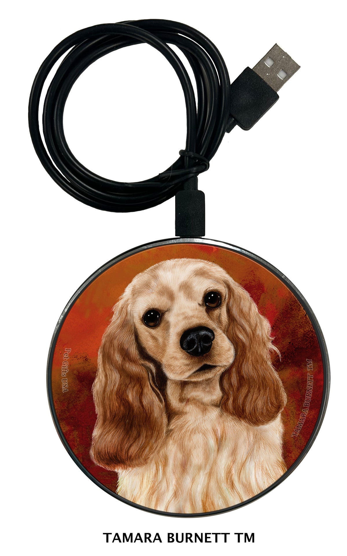 Cocker Spaniel Buff Zoomies Wireless Charger