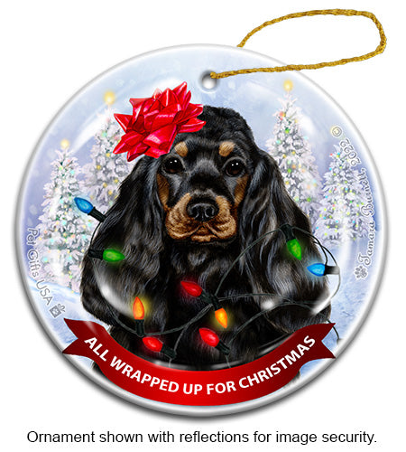 Cocker Spaniel Black and Tan Ornament