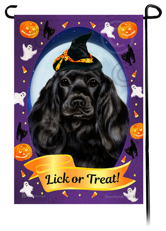 Cocker Spaniel Halloween Howls Garden Flags