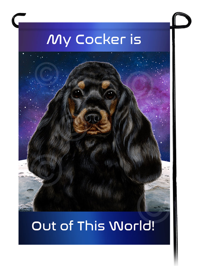 Cocker Spaniel Out Of This World Garden Flags