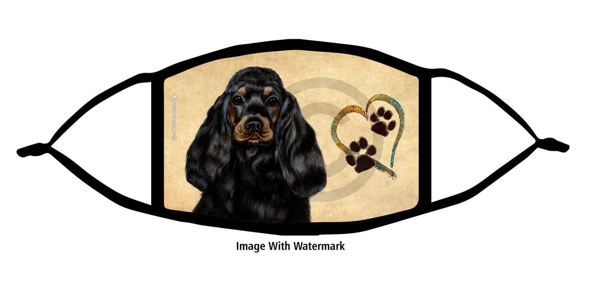 Cocker Spaniel (Black and Tan) Face Mask