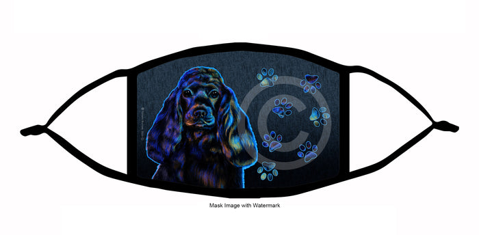Cocker Spaniel (Black) Face Mask