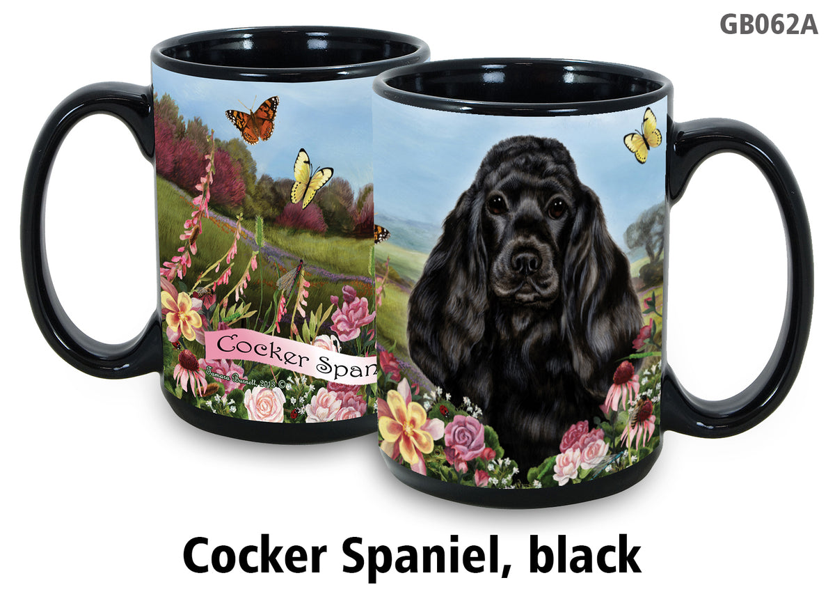 Cocker Spaniel Black - Garden Party Fun Mug 15 oz