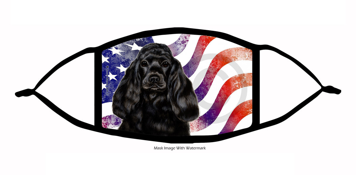 Cocker Spaniel (Black) Face Mask