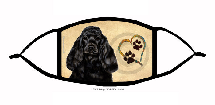 Cocker Spaniel (Black) Face Mask