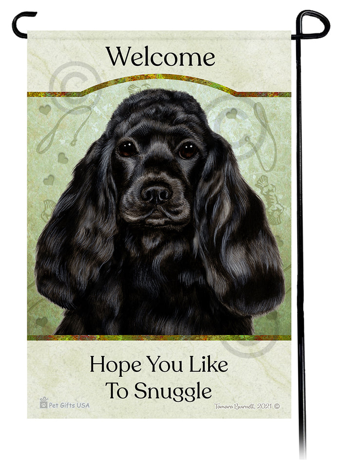 Cocker Spaniel Hope You Like To Snuggle Garden Flags