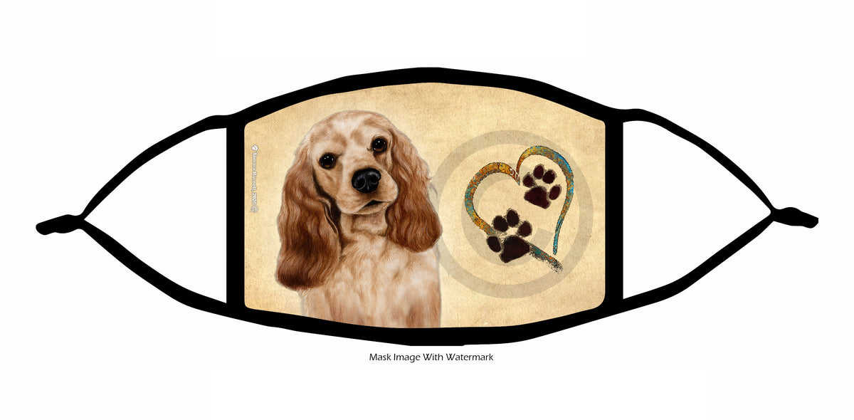 Cocker Spaniel (Buff) Face Mask