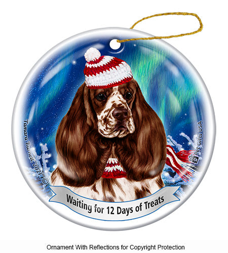 Cocker Spaniel Parti Chocolate Ornament