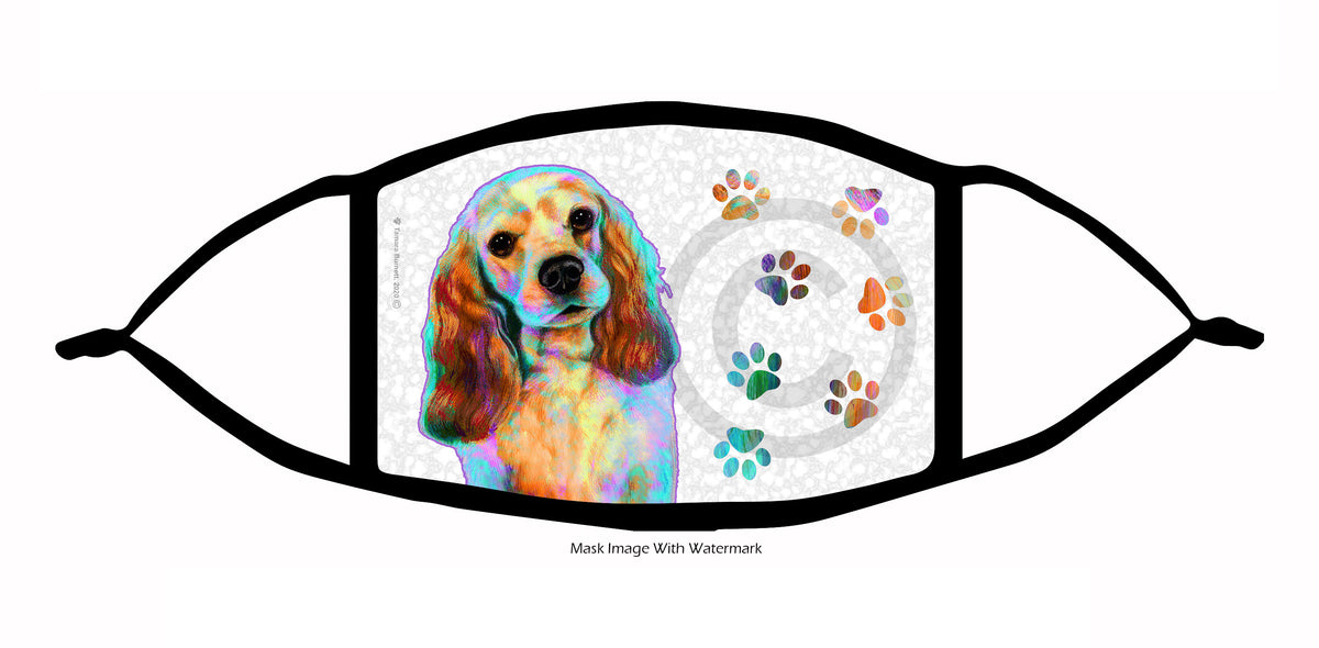 Cocker Spaniel (Buff) Face Mask