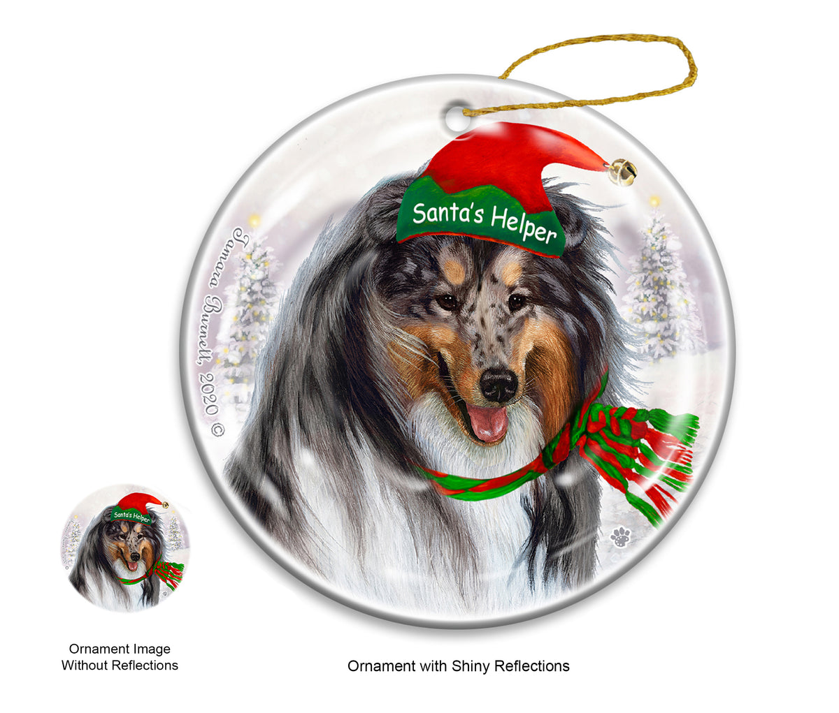 Collie Blue Merle Ornament