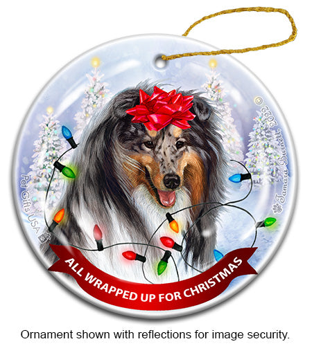 Collie Blue Merle Ornament