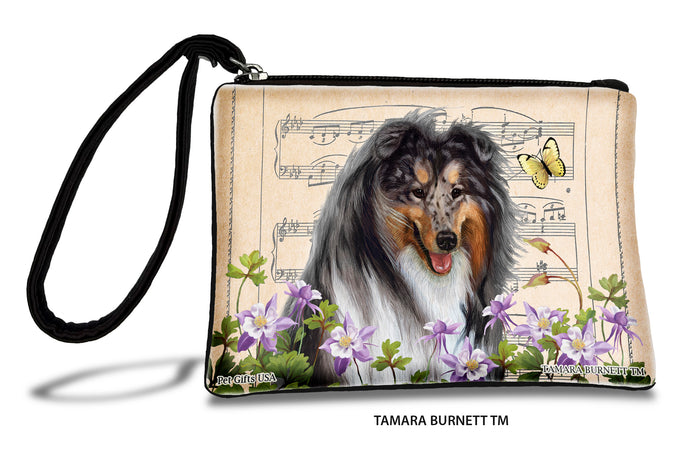 Collie Blue Merle Zippees Pet Pouch