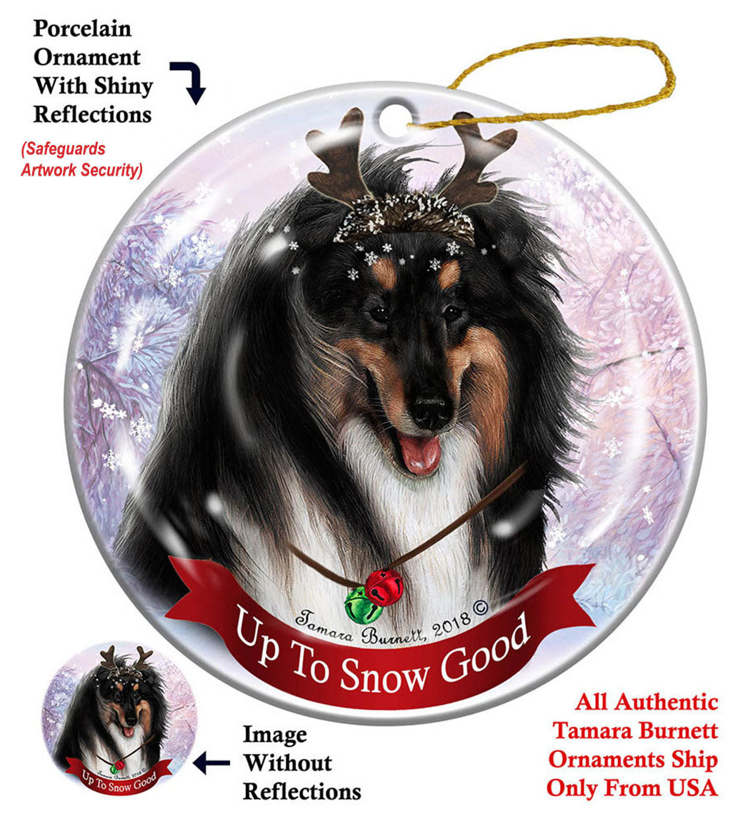 Collie Tri Ornament