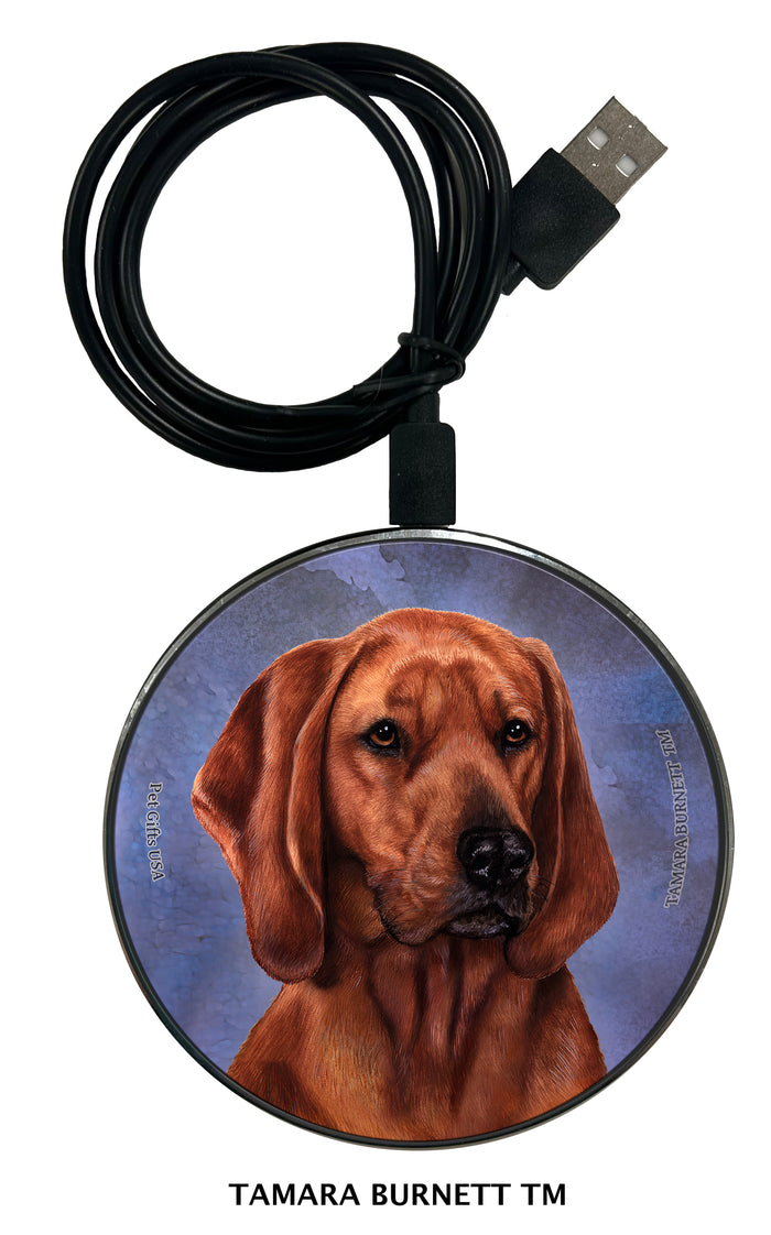 Redbone Coonhound Zoomies Wireless Charger