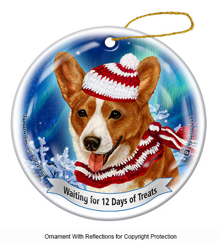 Corgi Cardigan 12 Days of Treats Ornament