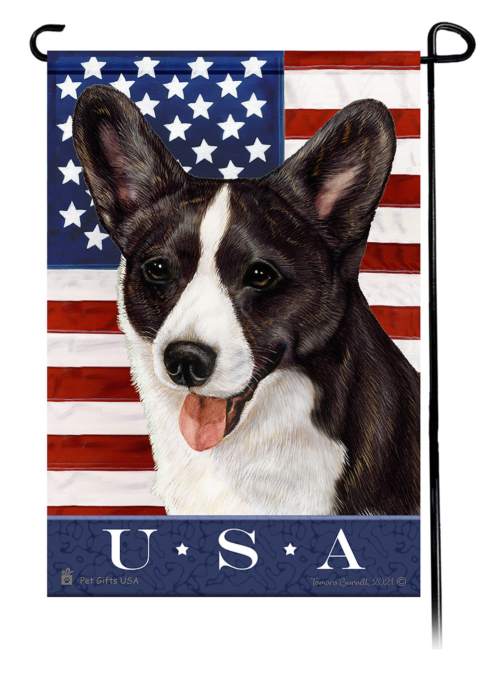 Corgi True Blue - Garden Flag