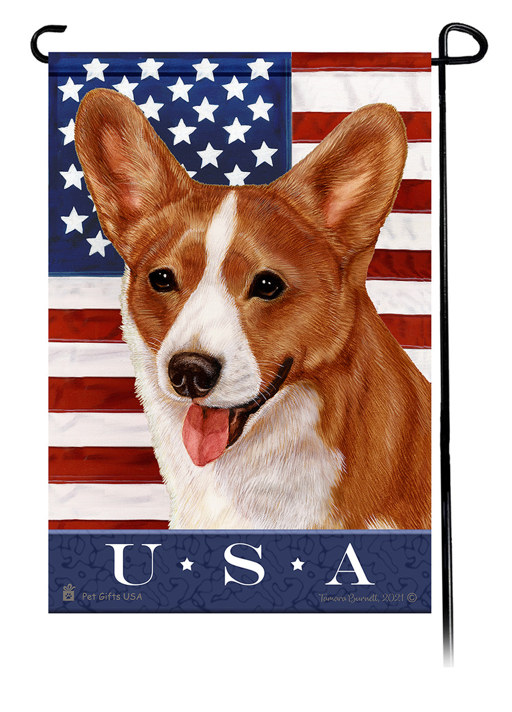Corgi True Blue - Garden Flag