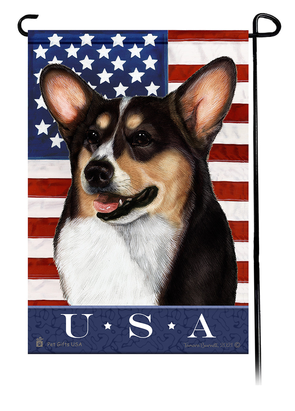Corgi True Blue - Garden Flag