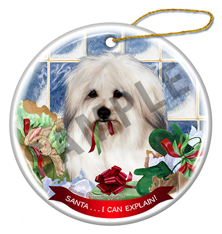 Coton de Tulear - Santa I Can Explain Ornament