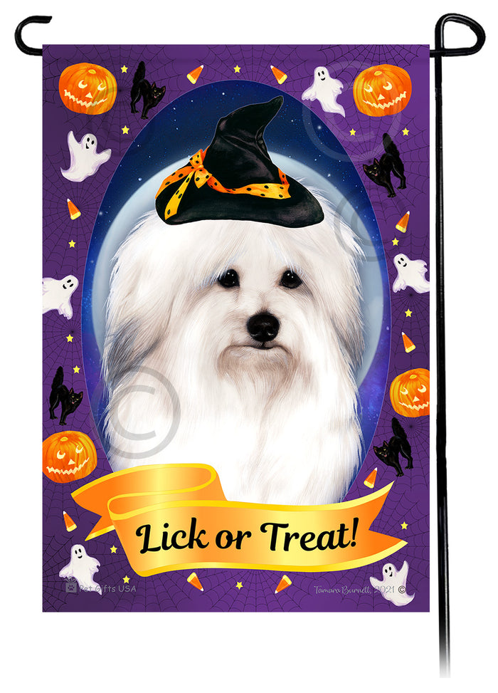 Coton de Tulear Halloween Howls Garden Flags