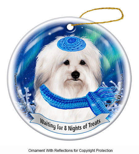 Coton de Tulear Hanukkah Ornament