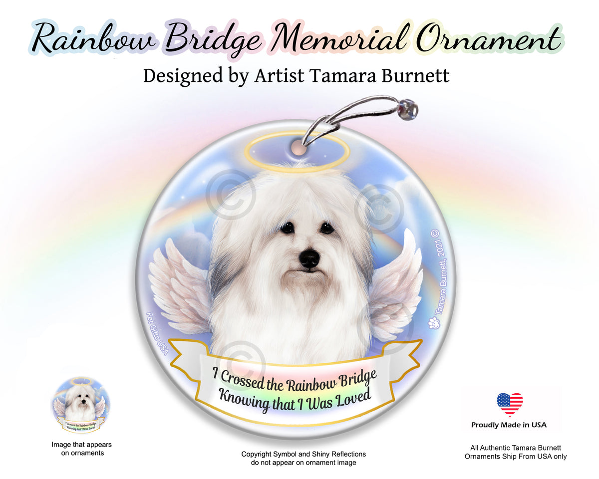 Coton de Tulear Rainbow Bridge Memorial Ornament