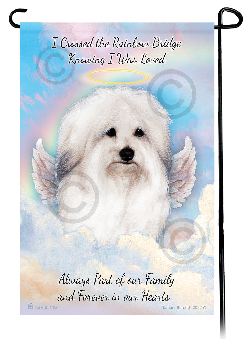 Coton de Tulear Memorial Garden Flags