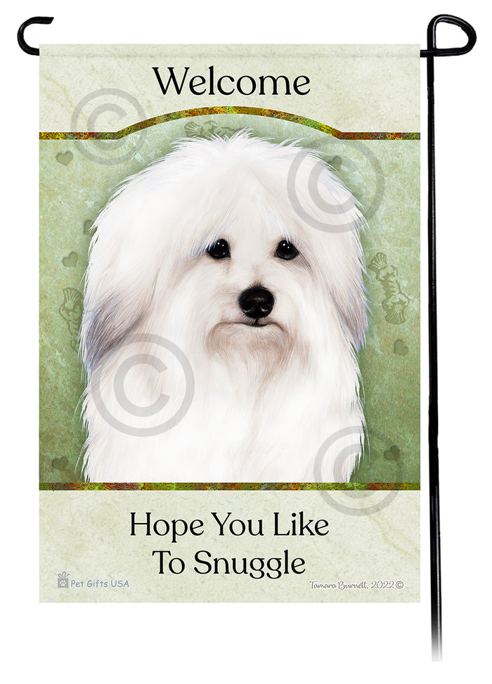 Coton de Tulear Hope You Like To Snuggle Garden Flags