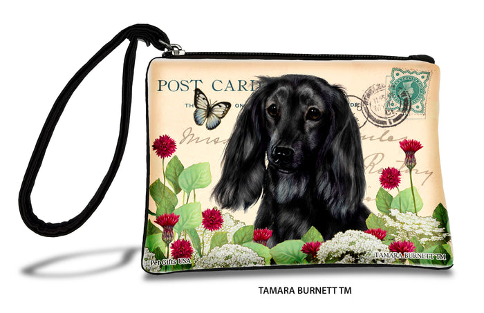 Dachshund Longhaired Black Zippees Pet Pouch