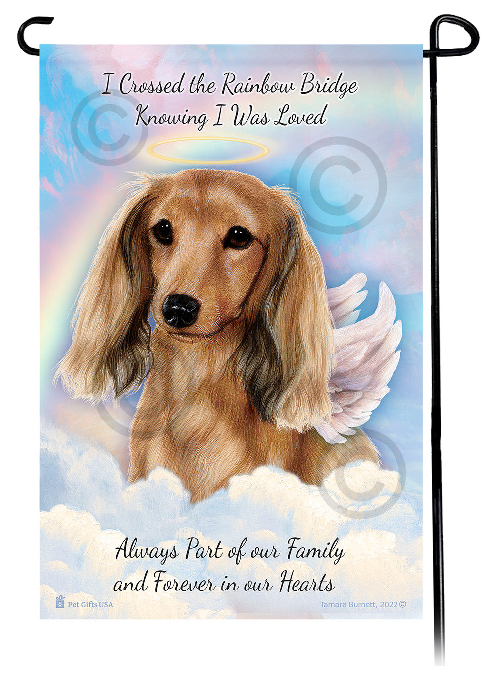 Dachshund Memorial - Garden Flag