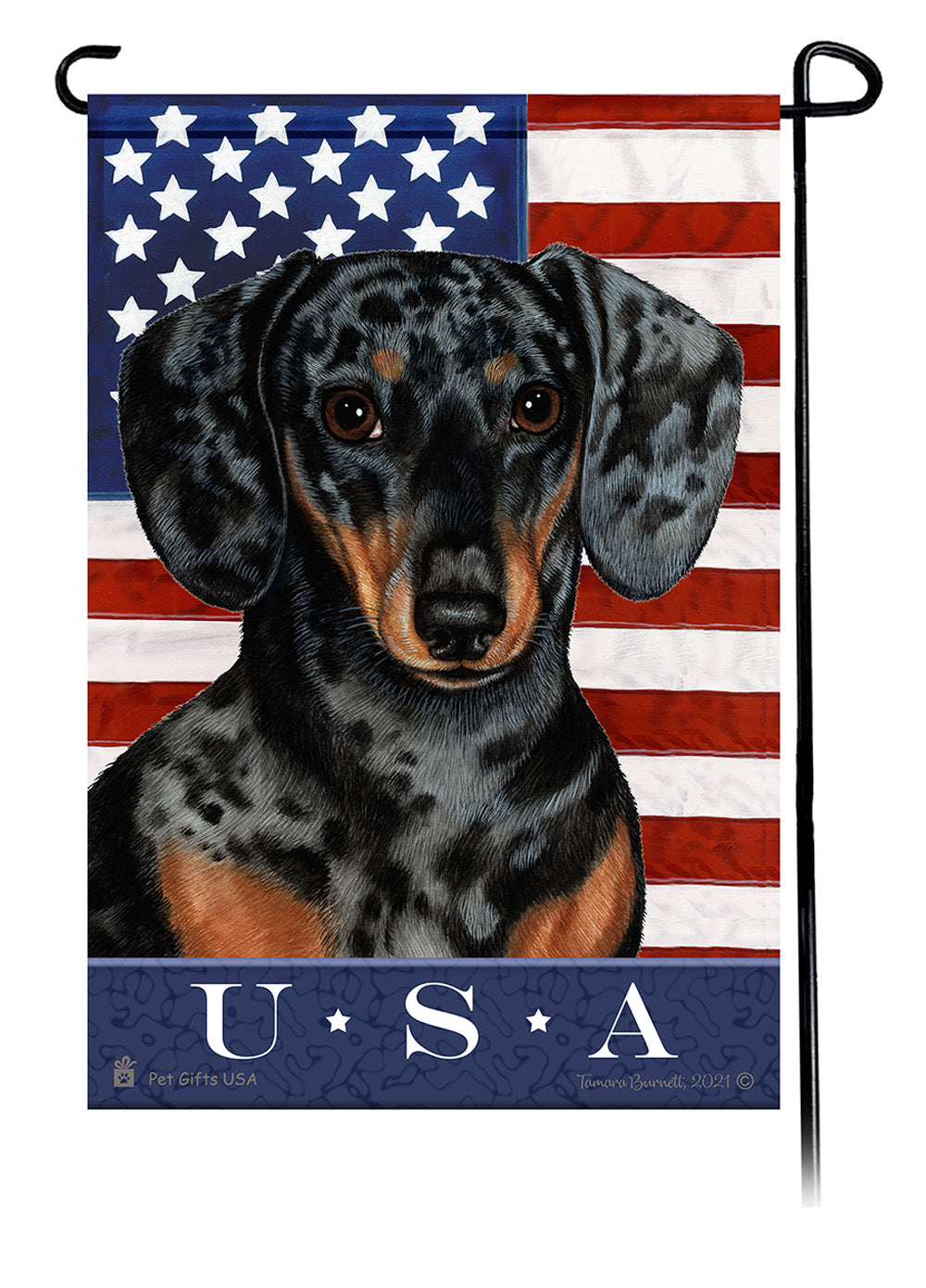 Dachshund True Blue - Garden Flag