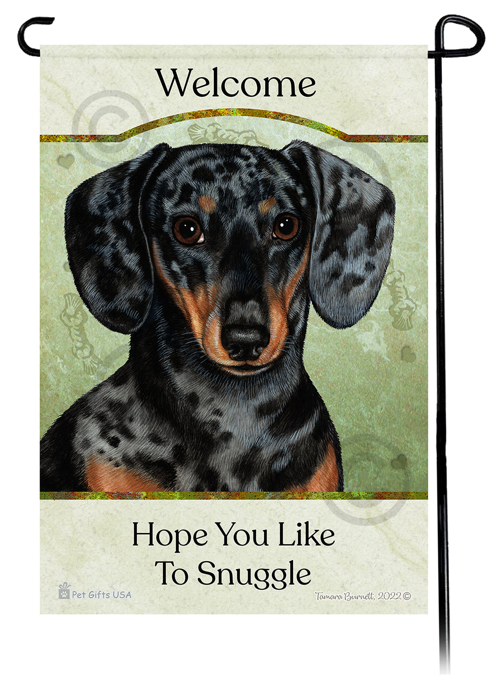 Dachshund Hope You Like To Snuggle - Garden Flag
