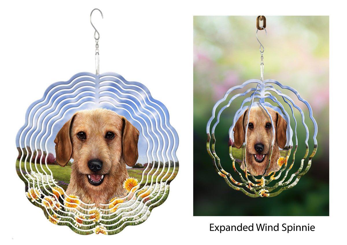 Wire-Haired Dachshund Wheaten Wind Spinner