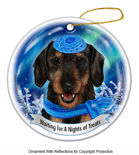 Dachshund WH Hanukkah Ornament