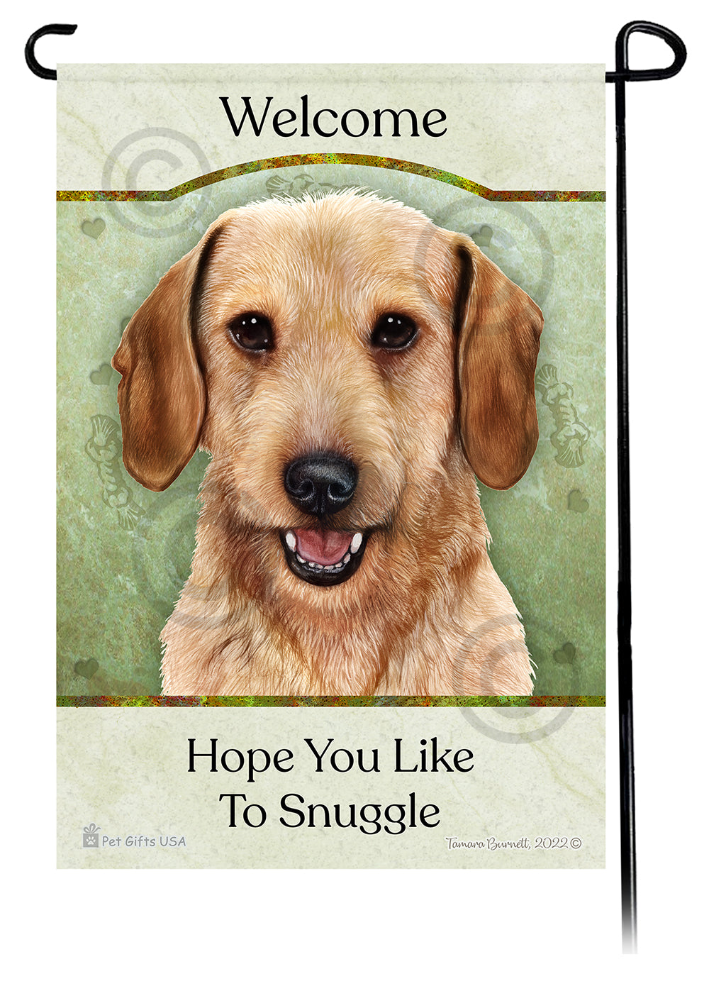 Dachshund Hope You Like To Snuggle - Garden Flag