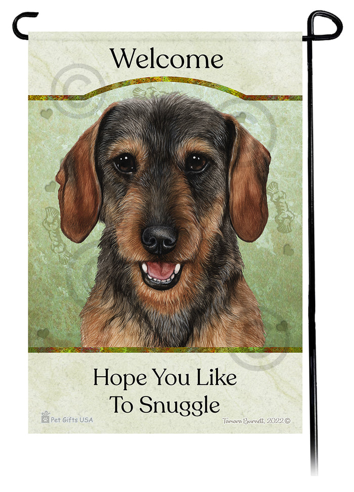 Wire Hair Terrier Hope You Like To Snuggle Garden Flags