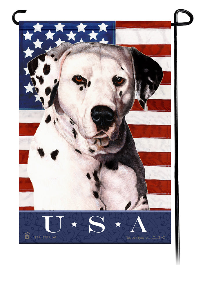 Dalmatian True Blue Garden Flags
