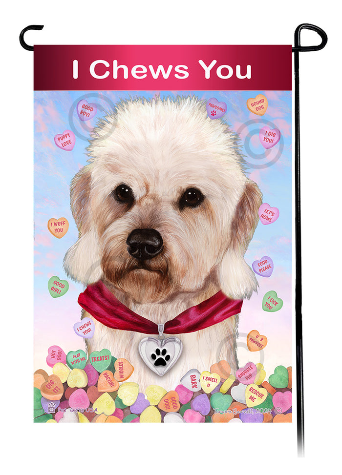 Dandie Dinmont Terrier Valentine Sweetheart Garden Flags