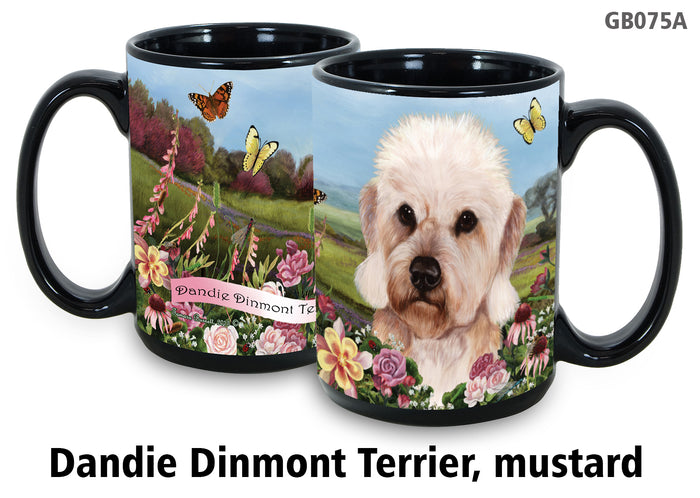 Dandie Dinmont Terrier Mustard - Garden Party Fun Mug 15 oz