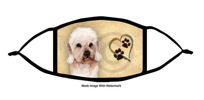 Dandie Dinmont Terrier (Mustard) Face Mask