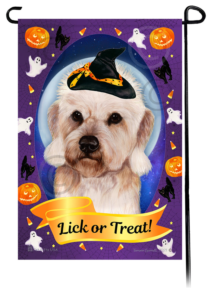 Dandie Dinmont Terrier Halloween Howls Garden Flags