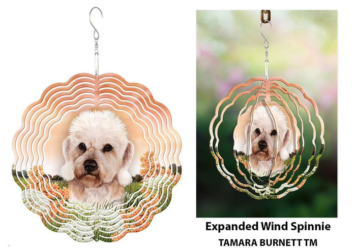 Dandie Dinmont Terrier Mustard Wind Spinner