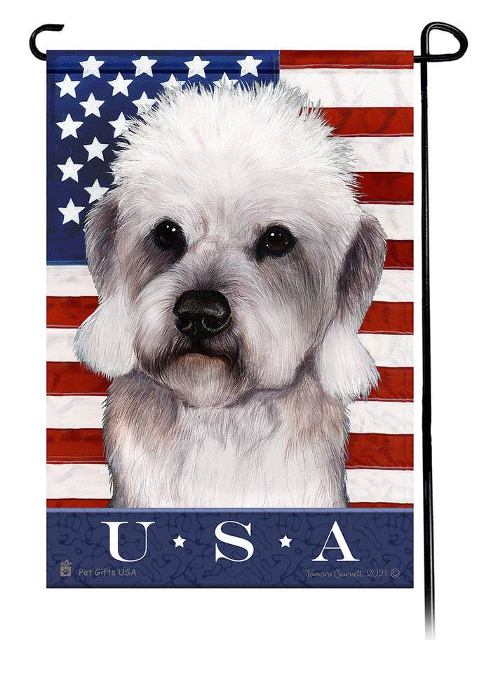 Dandie Dinmont Terrier True Blue Garden Flags