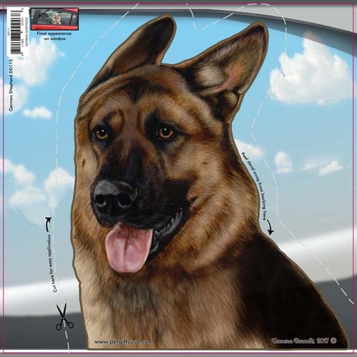 German Shepherd Original Window Cling